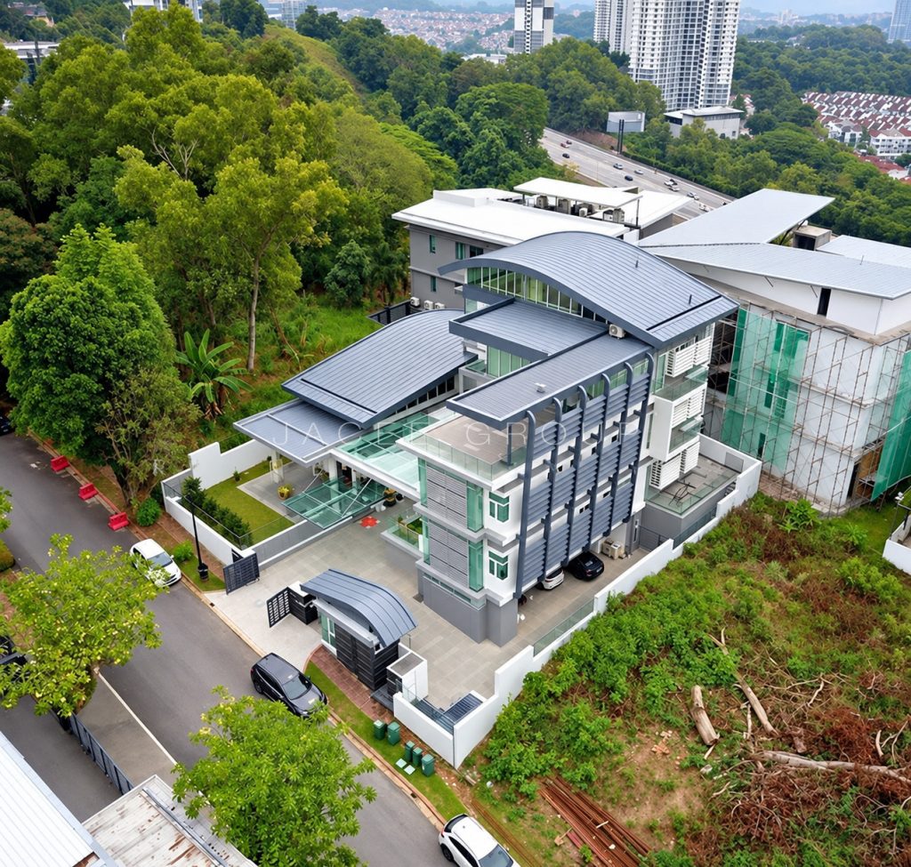 Aerial Architecture at the Country Heights Damansara freehold bungalow