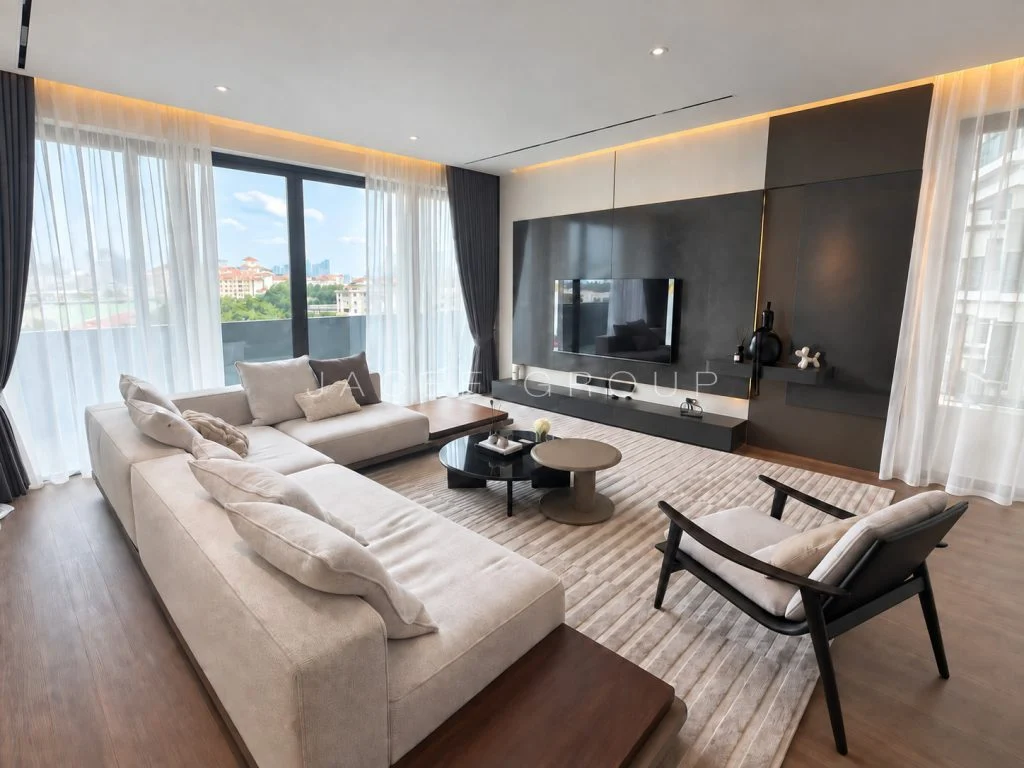 Main Living Room at the Katana II triplex penthouse in Ampang Hilir