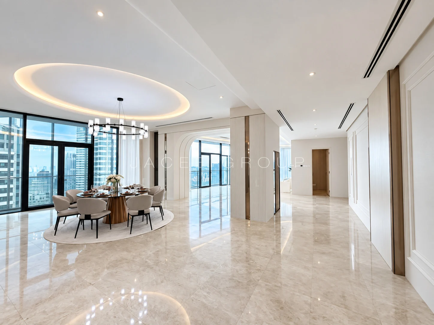 Dining Room Overview at the K Residence in KLCC