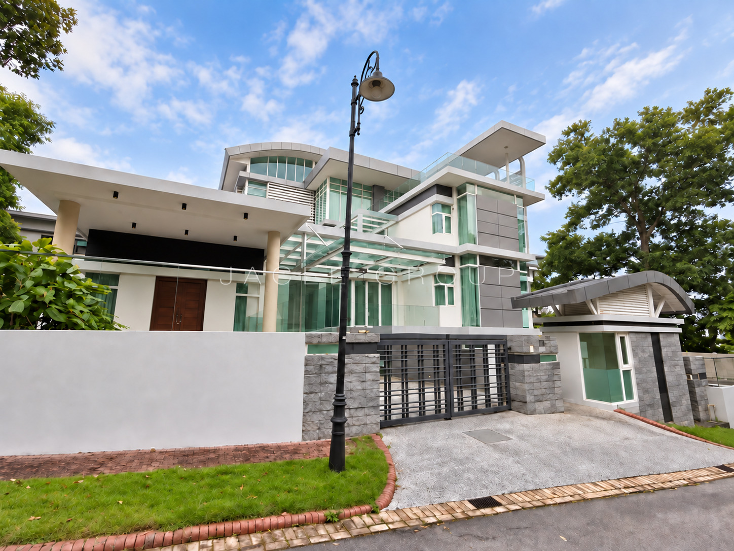 Front Entrance at the Country Heights Damansara freehold bungalow