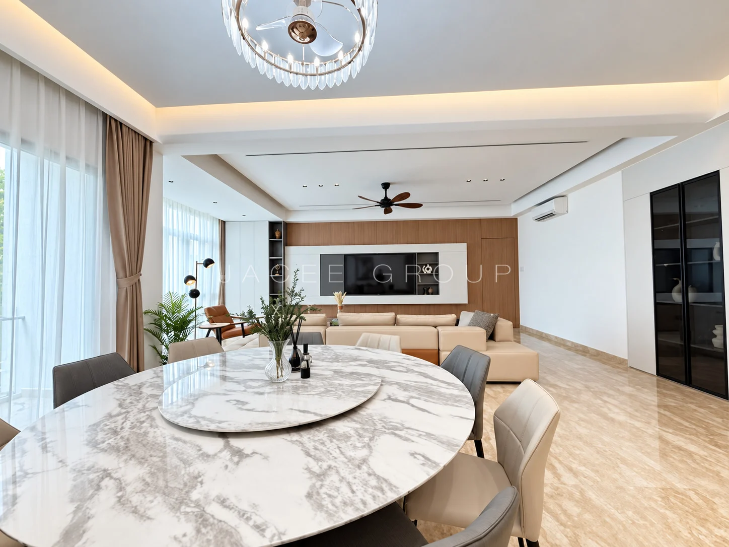 Dining Room at the 9 Madge condominium in U Thant