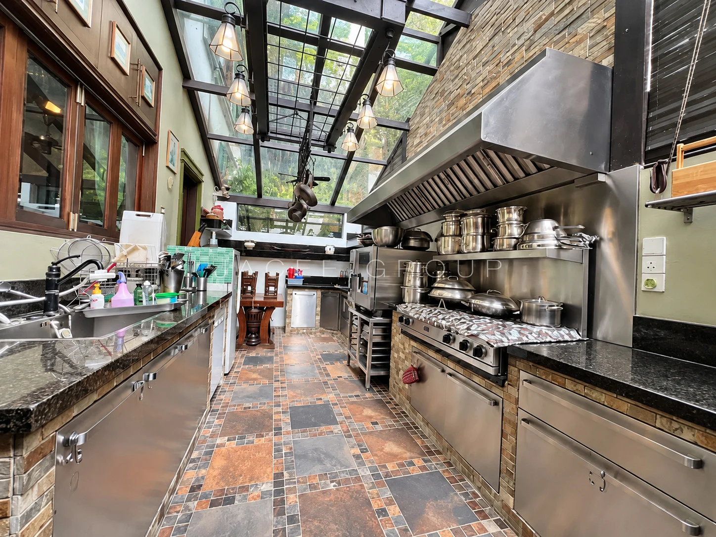 Wet Kitchen at hilltop bungalow in Damansara Heights