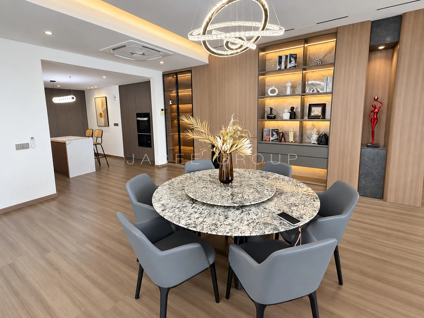 Dining Room at the Katana II triplex penthouse in Ampang Hilir