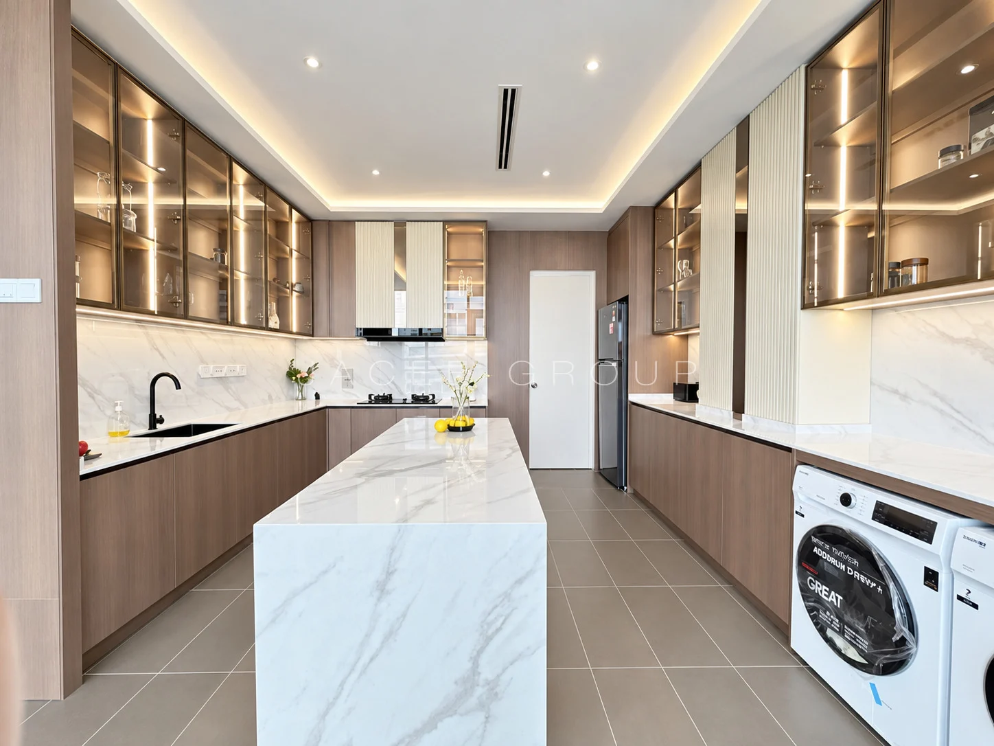 Kitchen Island at the K Residence in KLCC