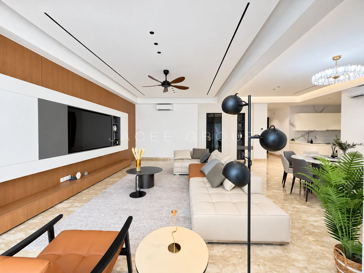 Living Room Reverse View at the 9 Madge condominium in U Thant