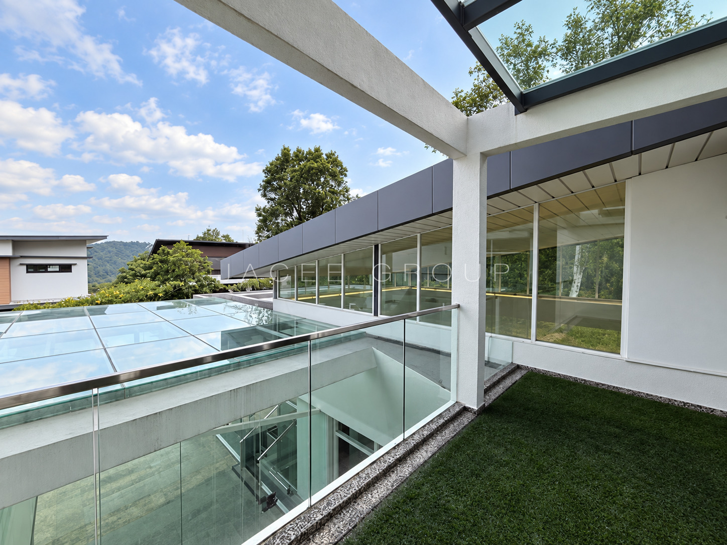 Glass Roof Courtyard at the Country Heights Damansara freehold bungalow