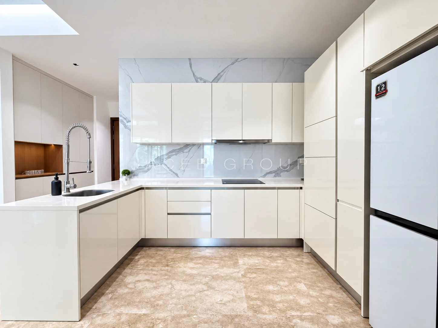 Dry Kitchen Wide View at the 9 Madge condominium in U Thant
