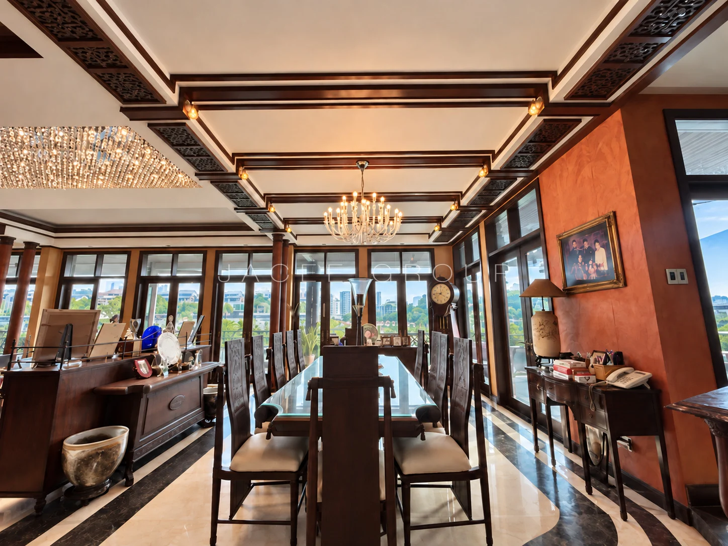 Dining Hall at hilltop bungalow in Damansara Heights