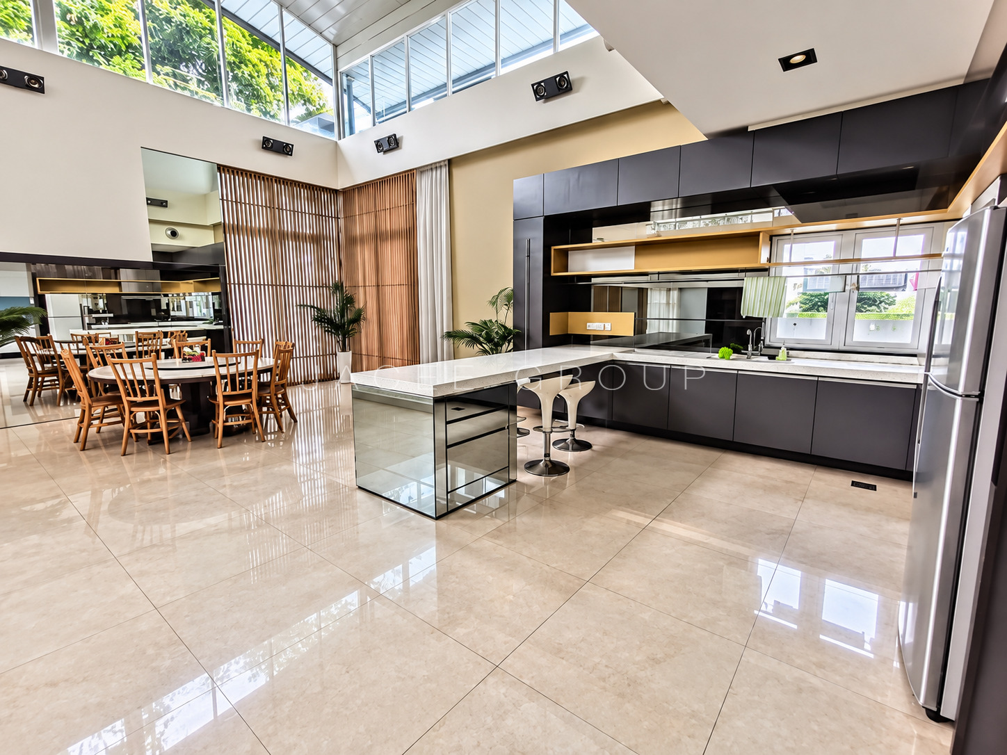 Kitchen and Dining Overview at the Country Heights Damansara freehold bungalow
