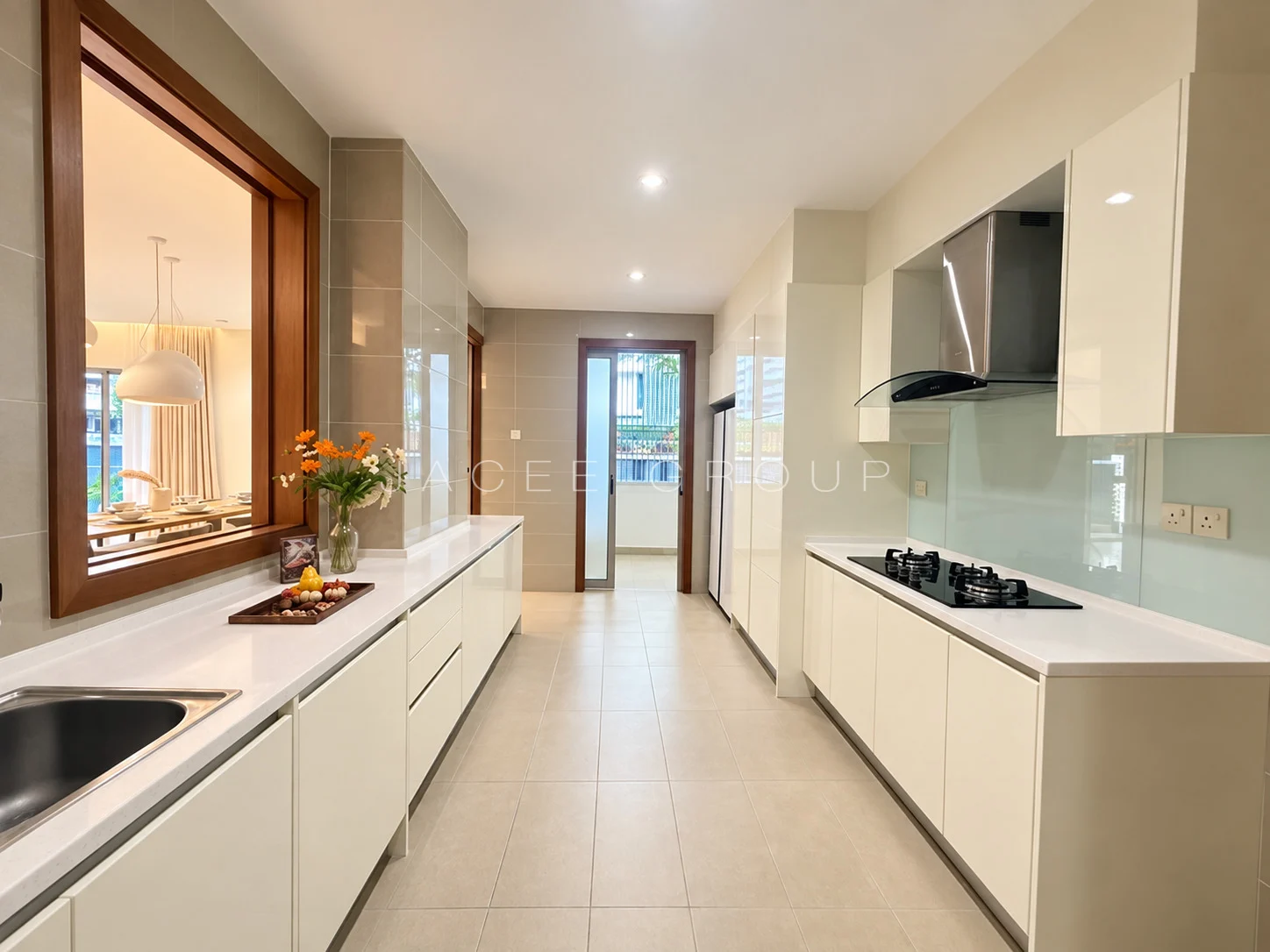 Kitchen Galley at the 9 Madge condominium in U Thant