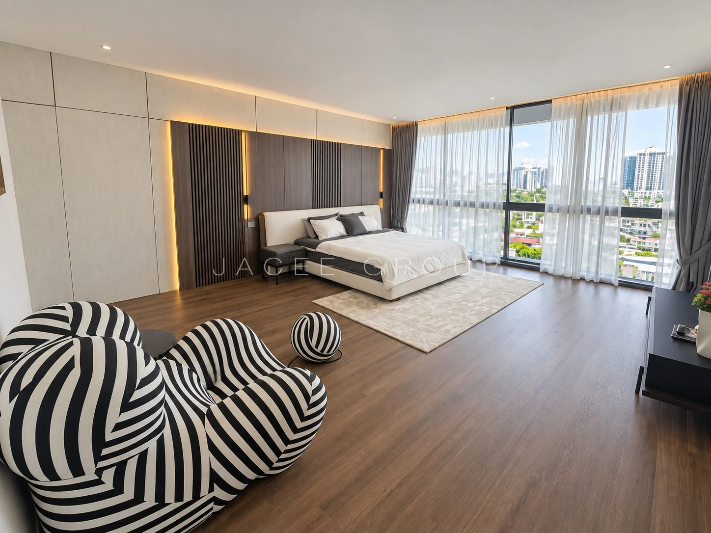 Main Bedroom at the Katana II triplex penthouse in Ampang Hilir