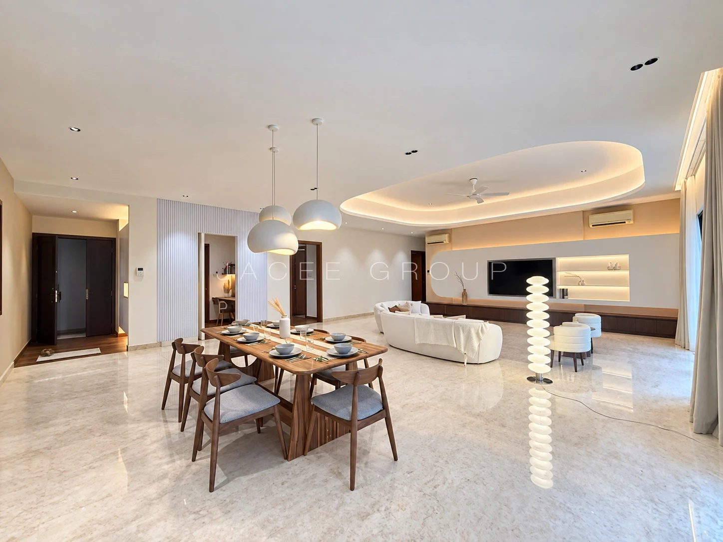 Dining Room at the 9 Madge condominium in U Thant