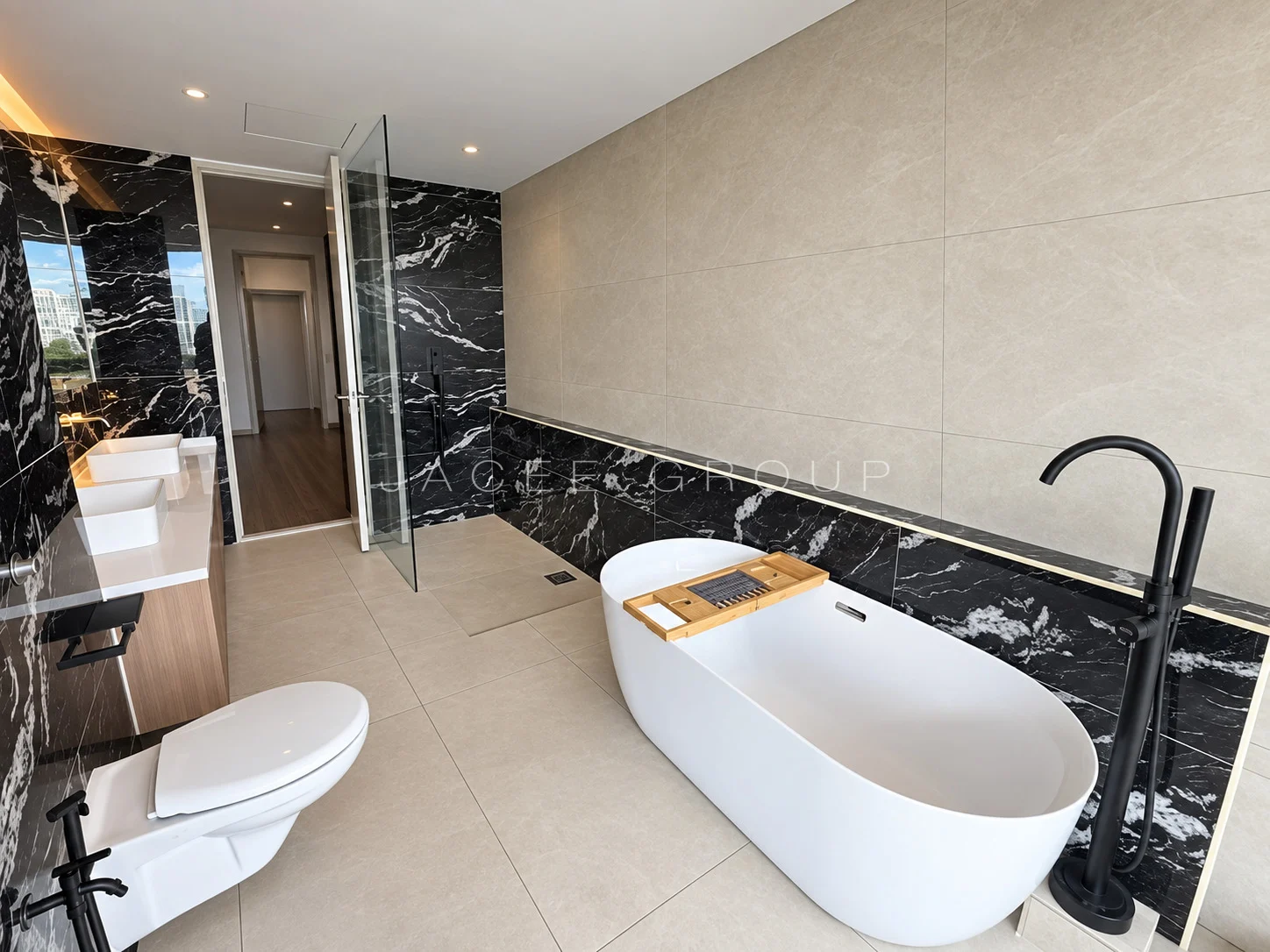 Main Bathroom Bathtub at the Katana II triplex penthouse in Ampang Hilir