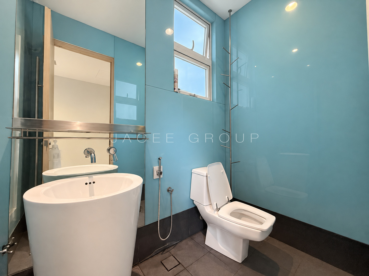 Blue Bathroom at the Country Heights Damansara freehold bungalow