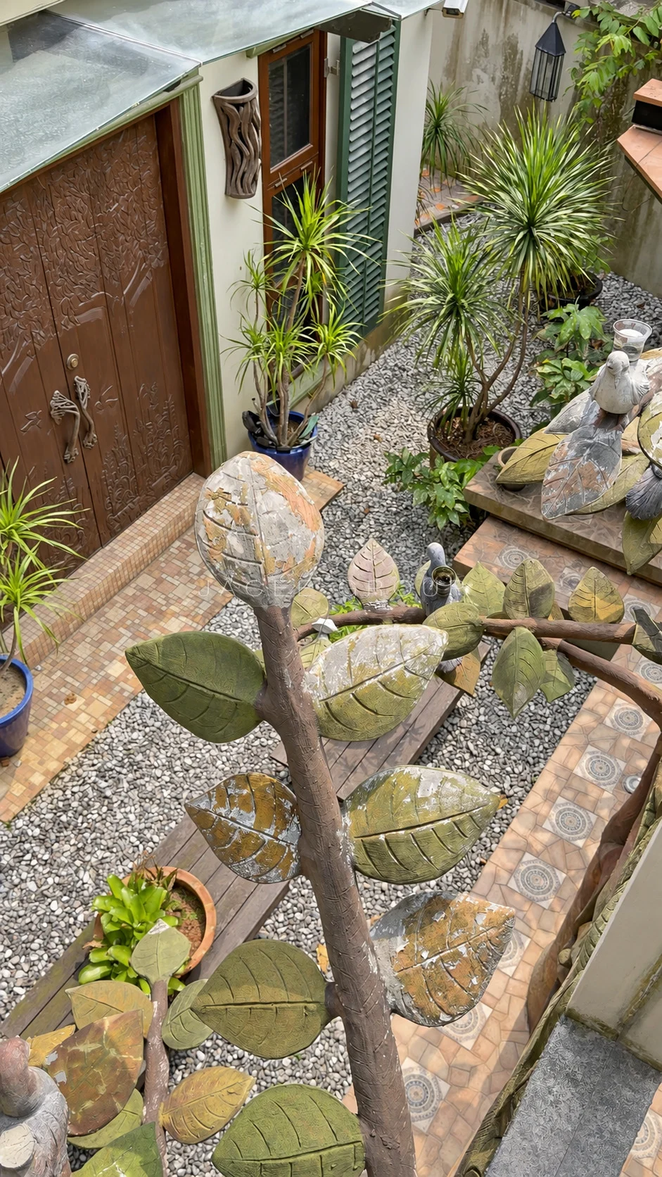 Landscaped Rock Garden at hilltop bungalow in Damansara Heights
