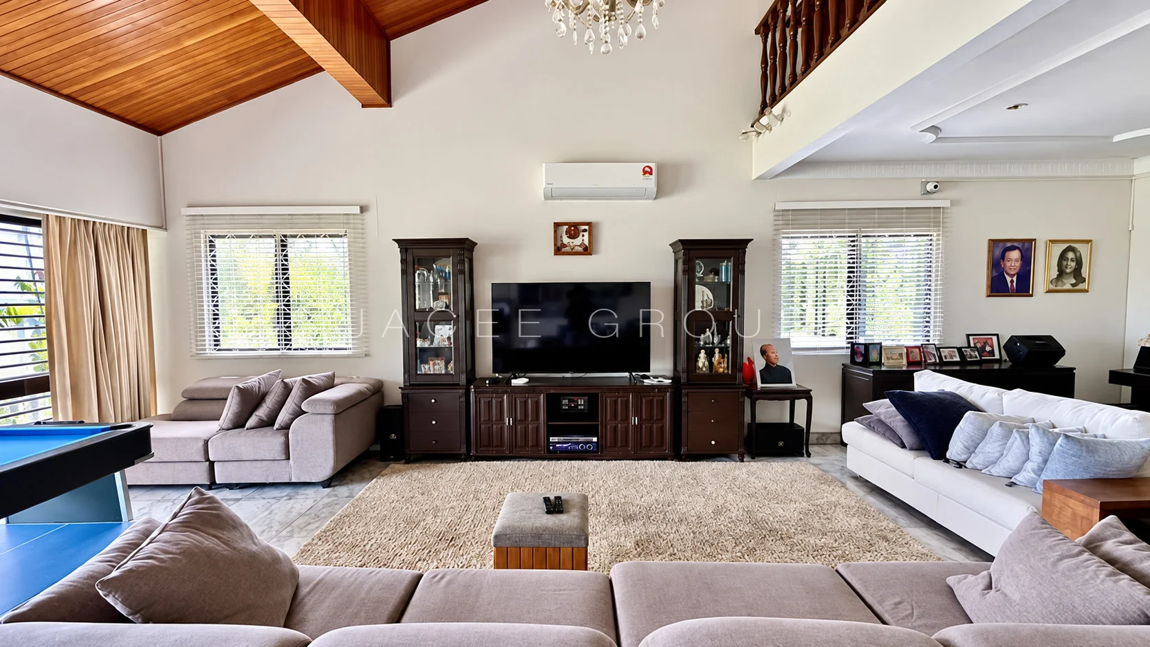 Living Room Seating Area at the Bangsar bungalow with large garden