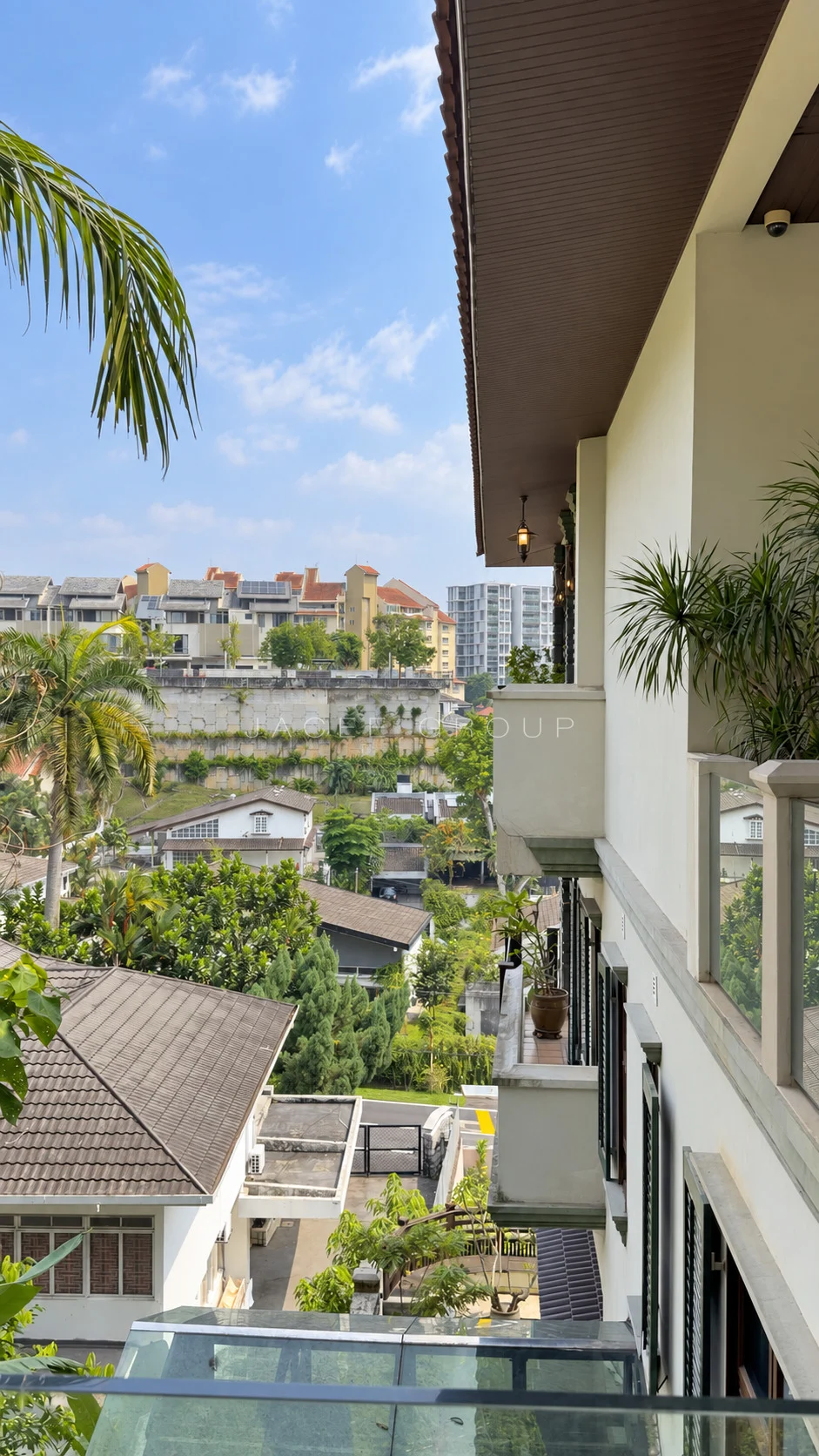Balcony Outlook at hilltop bungalow in Damansara Heights