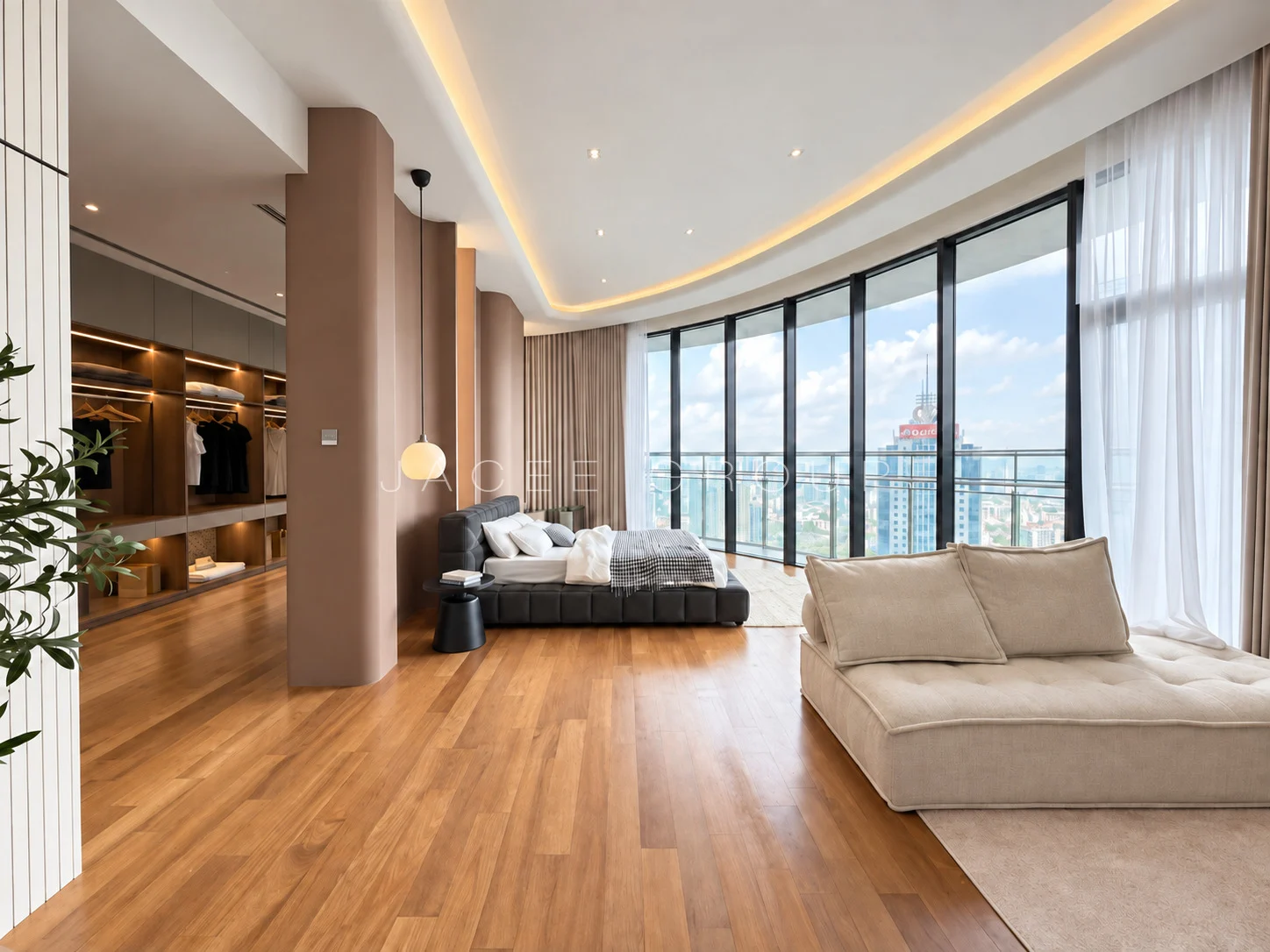 Main Bedroom Window View at the K Residence in KLCC