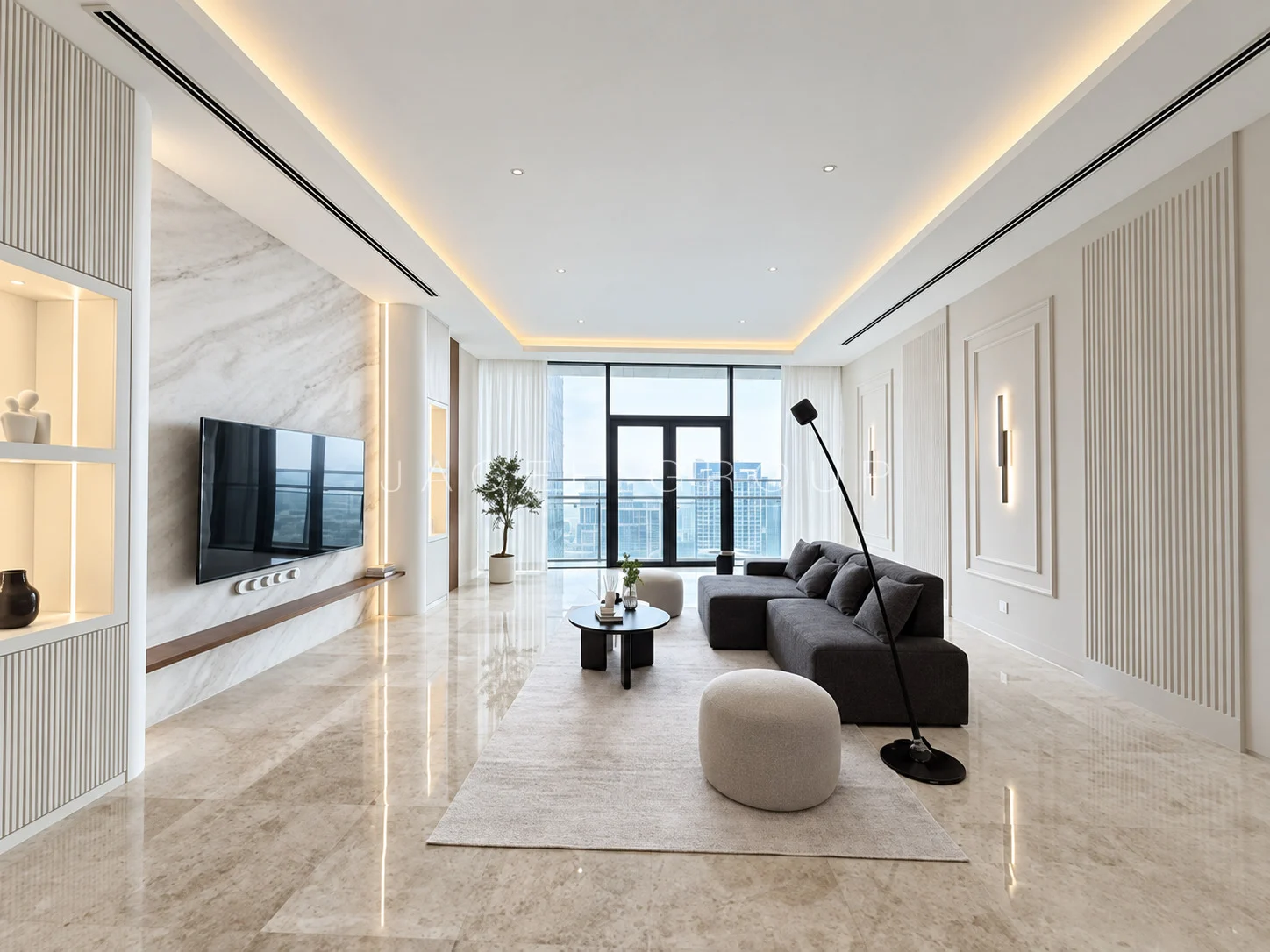 Second Living Room Window View at the K Residence in KLCC