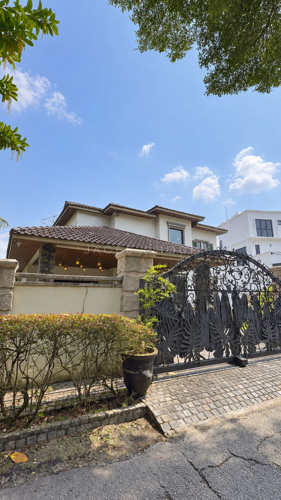 Exterior and Entrance Gate at hilltop bungalow in Damansara Heights