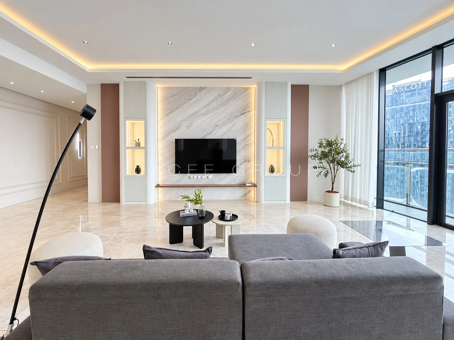 Second Living Room Front View at the K Residence in KLCC