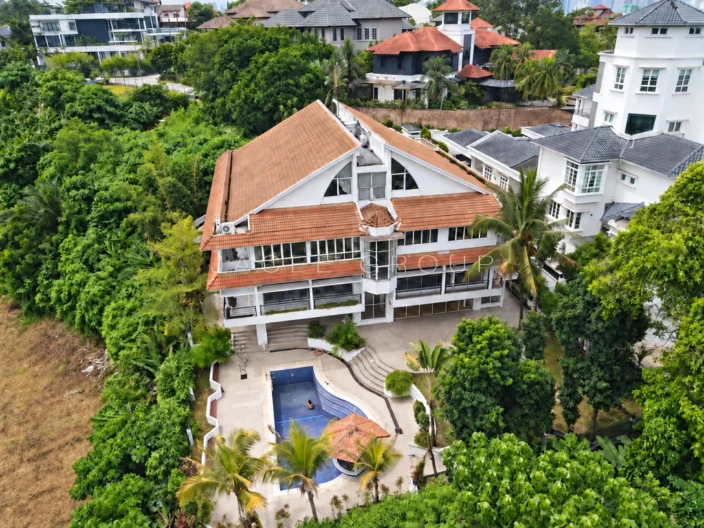 Garden Elevation at the Bangsar bungalow, Kuala Lumpur