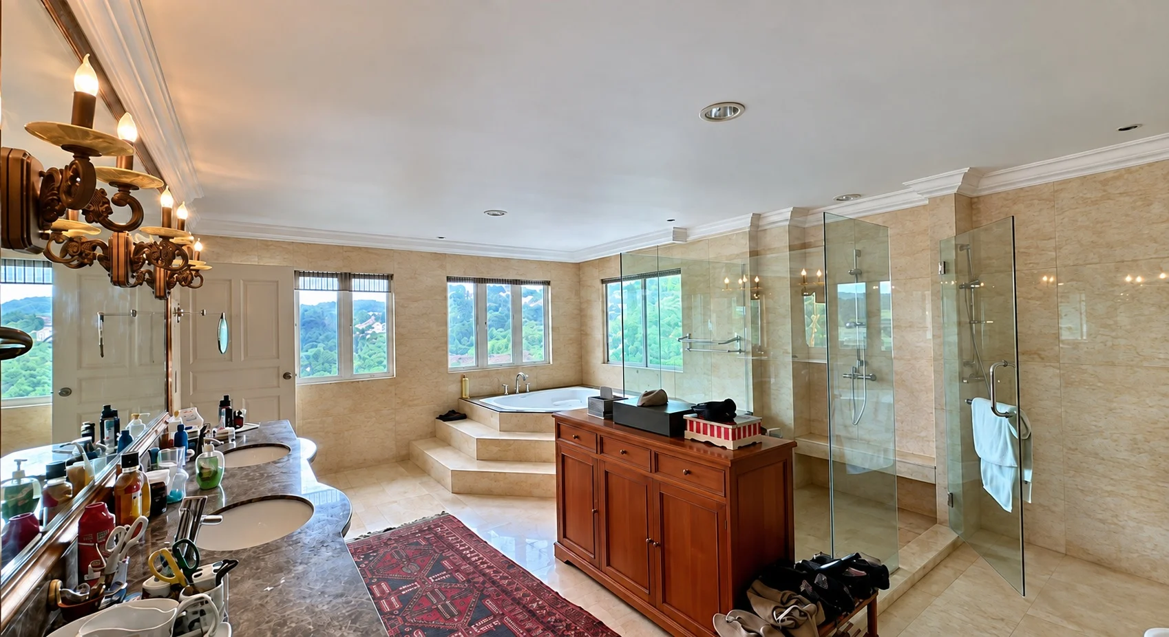 Bathroom at the Bangsar bungalow, Kuala Lumpur