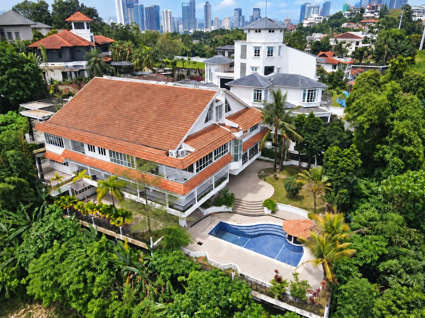Garden Side View at the Bangsar bungalow, Kuala Lumpur