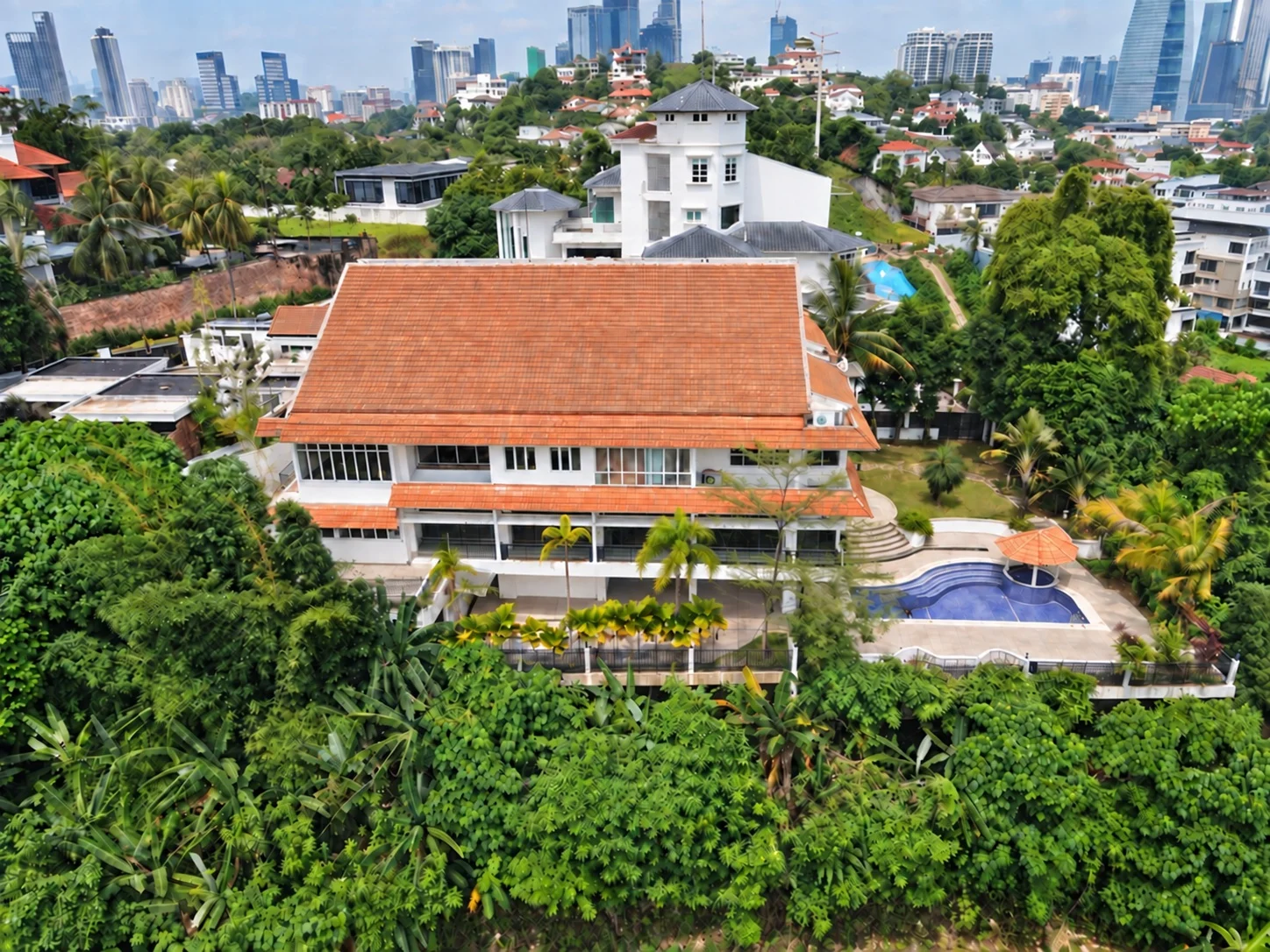 Rear Elevation at the Bangsar bungalow, Kuala Lumpur