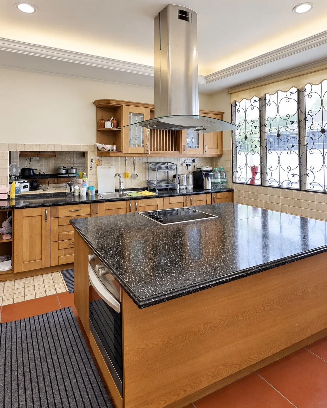 Kitchen And Island at the Bangsar bungalow, Kuala Lumpur