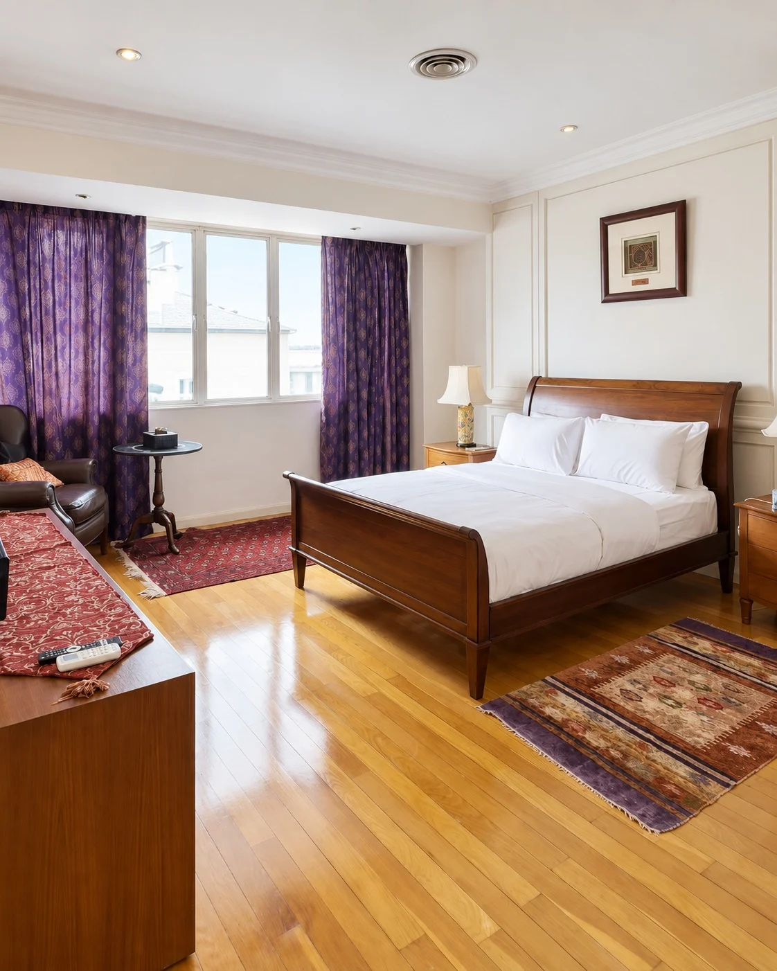 Bedroom With Timber Floor at the Bangsar bungalow, Kuala Lumpur