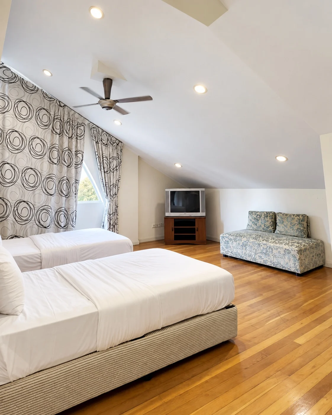 Bedroom With Sloping Ceiling at the Bangsar bungalow, Kuala Lumpur